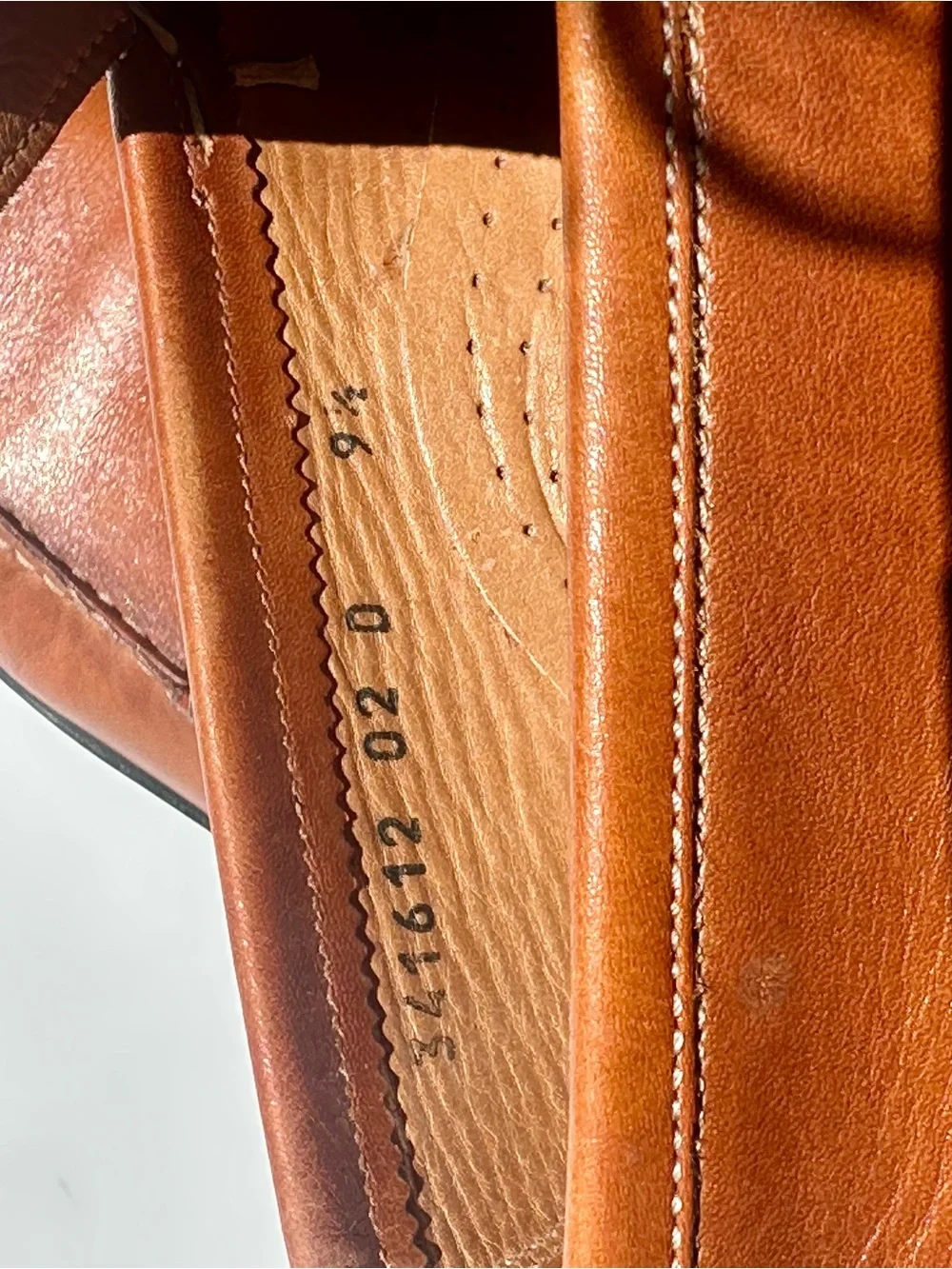 Santoni Men's Slip-On Leather Loafer in Cognac Brown, 9.5